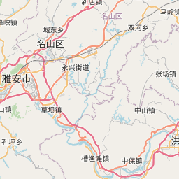 從四川省雅安市到四川省瀘定縣的距離