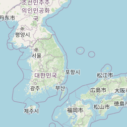 Distance from Seoul South Korea to Tokyo Japan